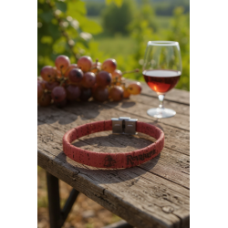 50 pcs Cork Bracelets With Laser Engraving Black colour clasp. B09