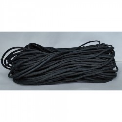 3mm 50mtrs Dark Graphite Matte Genuine Leather Cord Round Not Polished