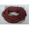 WHOLESALE 3mm 25mtrs Brown Burgundy Matte Genuine Leather Cord Round Not Polished