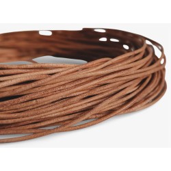 WHOLESALE 1,5mm 25metres Tan Genuine Leather Cord Round