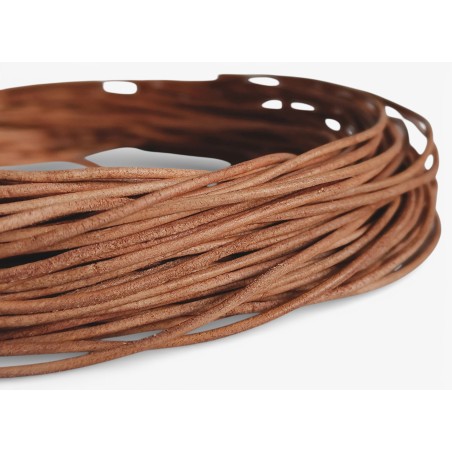 Genuine Leather Cord Round 1,5mm Tan