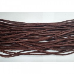 3mm 50mtrs Dark Brown Genuine Leather Cord Round Not Polished