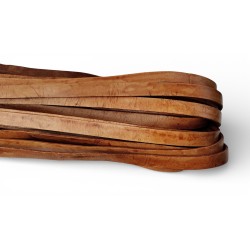 WHOLESALE 10x2mm 25mtrs Light Brown Vintage Genuine Leather Cord Flat