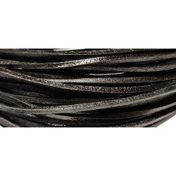 WHOLESALE 2,5x2,5mm 25mtrs Black Genuine Leather Cord Flat