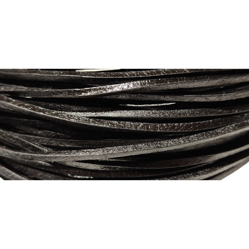 WHOLESALE 2,5x2,5mm 25mtrs Black Genuine Leather Cord Flat