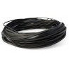 WHOLESALE 3x1,2mm 25mtrs Black Genuine Leather Cord Flat