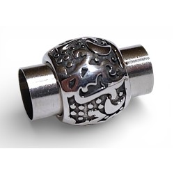 Magnetic clasp 8mm. Stainless steel. For leather cords. IZ030