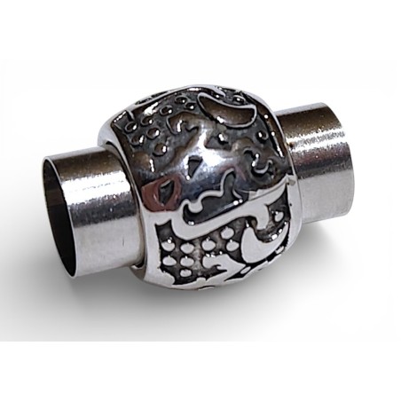 Magnetic clasp 8mm. Stainless steel. For leather cords.