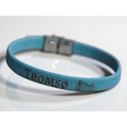 10 pcs Cork Bracelets With Laser Engraving Silver colour clasp B03