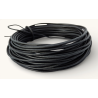 Genuine Leather Cord round 3mm Matte Black