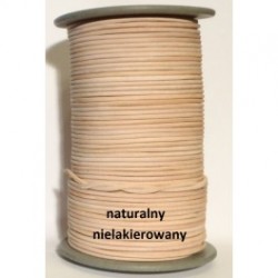 2,5mm 50mtrs Natural Genuine Leather Cord Round