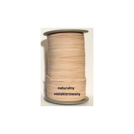 Genuine Leather Cord Round 2,5mm Natural
