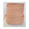 WHOLESALE 3mm 25mtrs Natural Braided Genuine Leather Cord Round