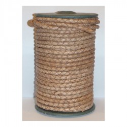 4,2mm 25mtrs Natural Braided Genuine Leather Cord Round