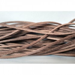 2,5x2,5mm 25mtrs Natural Genuine Leather Cord Flat