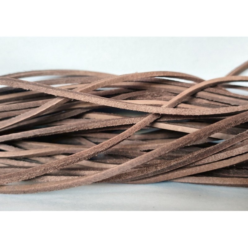 WHOLESALE 2,5x2,5mm 25mtrs Natural Genuine Leather Cord Flat