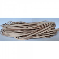3x1,2mm 50mtrs Natural Genuine Leather Cord Flat