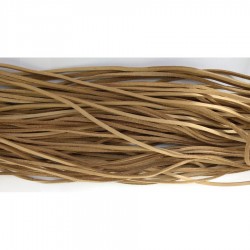 3x2mm 50mtrs Natural Genuine Leather Cord Flat