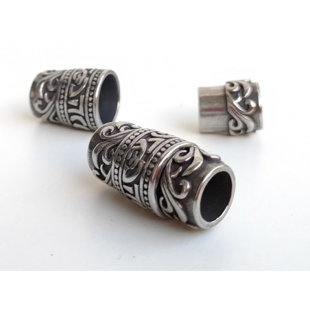 Magnetic clasp 8,5mm. Stainless steel. For leather cords.