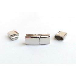 Magnetic clasp 5x10mm. Stainless steel. For leather cords. 39P