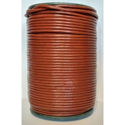 WHOLESALE 3mm 25mtrs Bronze Genuine Leather Cord Round