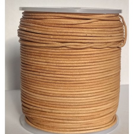 Genuine Leather Cord Round 1,5mm Natural
