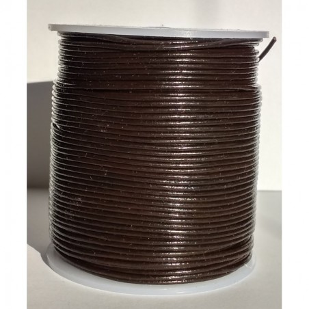Genuine Leather Cord Round 1,5mm Chocolate Brown
