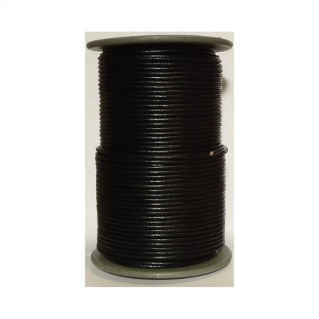 Genuine Leather Cord Round 2,5mm Black