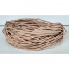 3mm Natural Genuine Leather Cord Round