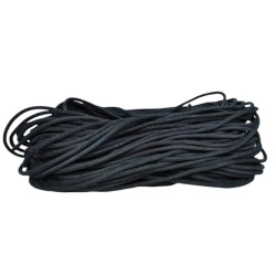 3mm Dark Graphite Matte Genuine Leather Cord Round Not Polished