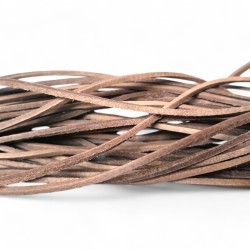 WHOLESALE 2,5x2,5mm 25mtrs Natural Genuine Leather Cord Flat