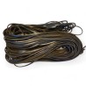 WHOLESALE 4x3mm 25mtrs Black Genuine Leather Cord Flat