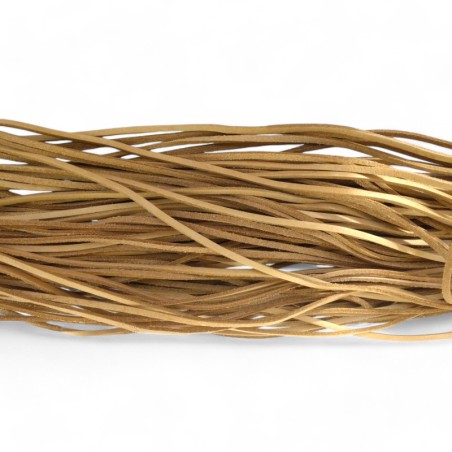 Genuine Leather Cord Flat 5x2mm Natural