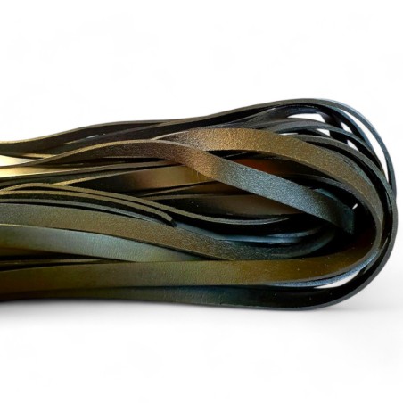 Genuine Leather Cord Flat 25x2mm Black