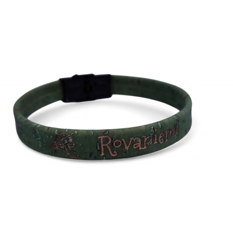 30 pcs Cork Bracelets With Laser Engraving Black colour clasp. B11
