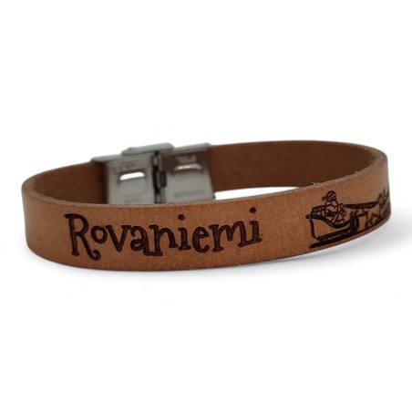 50 pcs Leather Bracelets With Laser Engraving Silver coulor clasp. B08