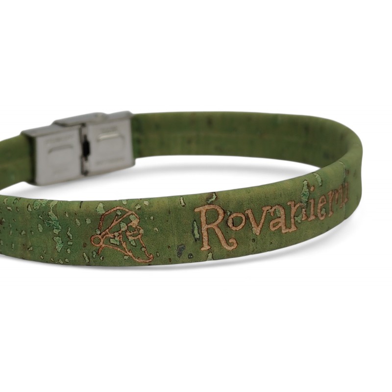 50 pcs Cork Bracelets With Laser Engraving Silver colour clasp. B10