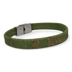 50 pcs Cork Bracelets With Laser Engraving Silver colour clasp. B10