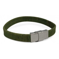 50 pcs Cork Bracelets With Laser Engraving Silver colour clasp. B10