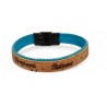 30 pcs Cork Bracelet with Laser Engraving Black colour clasp. B05