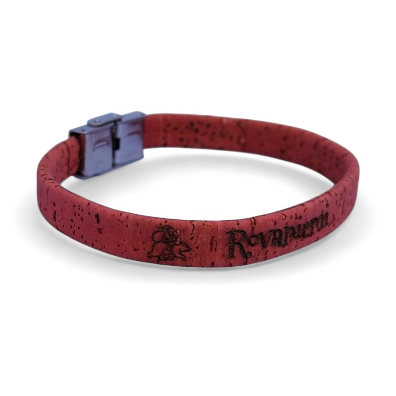 30 pcs Cork Bracelets With Laser Engraving Black colour clasp. B09